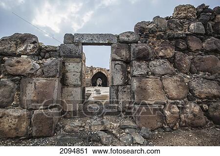 Stock Image - Belvoir fortress kokhav ha yarden national park; israel. Fotosearch