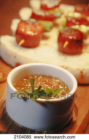 Chorizo and salmorejo sauce; gold coast queensland australia View Large Photo Image Stock Photography - Chorizo and salmorejo sauce; gold coast queensland australia. Fotosearch