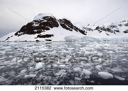 Chunks of ice floating in the water along the coastline; antarctica View Large Photo Image Stock Image - Chunks of ice floating in the water along the coastline; antarctica. Fotosearch