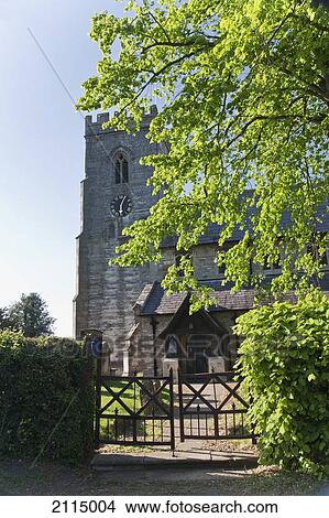 Picture - Church in an english village; claverdon warwickshire england. Fotosearch