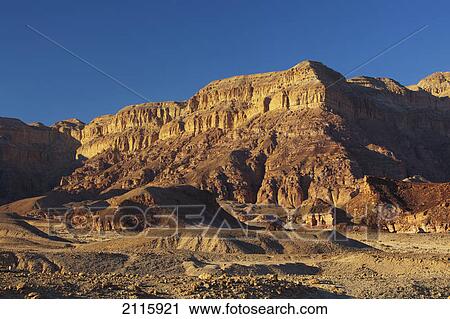 Stock Image - Cliffs in the timna valley; timna park arabah israel. Fotosearch