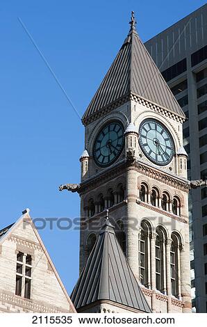 Stock Photography - Clock tower; toronto ontario canada. Fotosearch