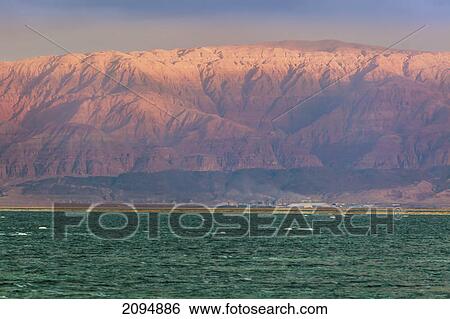 Dead sea at dusk; moab israel View Large Photo Image Stock Photograph - Dead sea at dusk; moab israel. Fotosearch