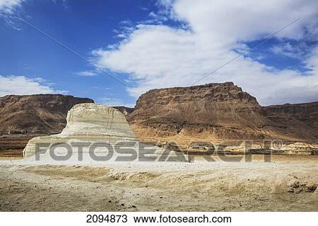 Stock Image - Fortress in the judean desert; masada southern district israel. Fotosearch