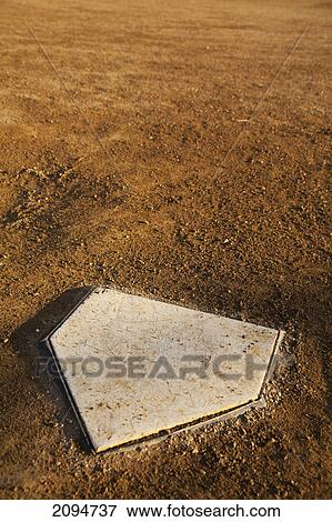 Home plate in a baseball diamond; dawson city, yukon, canada View Large Photo Image Stock Photo - Home plate in a baseball diamond; dawson city, yukon, canada. Fotosearch
