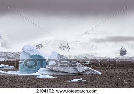 Iceberg on the ground; antarctica View Large Photo Image Stock Image - Iceberg on the ground; antarctica. Fotosearch