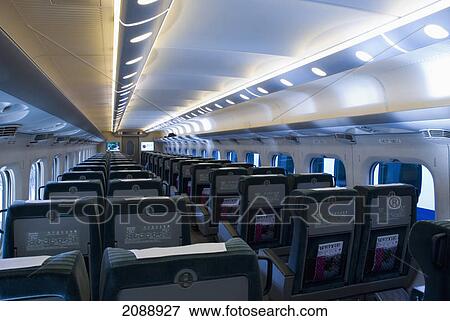 Interior of the shinkansen; japan View Large Photo Image Stock Photo - Interior of the shinkansen; japan. Fotosearch