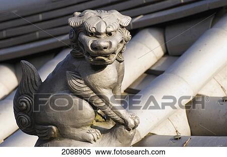 Japanese temple roof gargoyle; kyoto, japan View Large Photo Image Stock Photography - Japanese temple roof gargoyle; kyoto, japan. Fotosearch