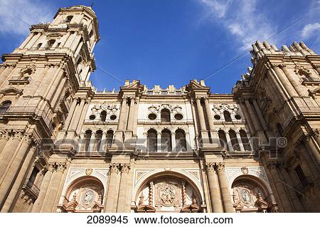 Low angle view of the cathedral of malaga; malaga, andalusia, spain View Large Photo Image Stock Photography - Low angle view of the cathedral of malaga; malaga, andalusia, spain. Fotosearch