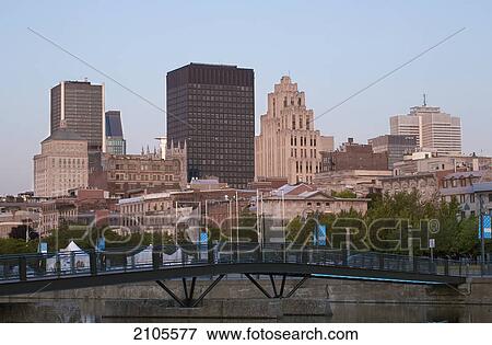 Montreal skyline; montreal quebec canada View Large Photo Image Stock Photo - Montreal skyline; montreal quebec canada. Fotosearch