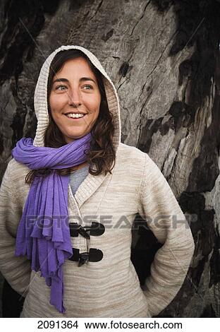 Picture - Portrait of a young woman; dunsborough, west australia, australia. Fotosearch