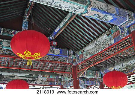 Red chinese lanterns; beijing china View Large Photo Image Stock Photo - Red chinese lanterns; beijing china. Fotosearch
