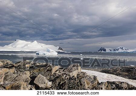 Rock and glaciers along the coastline; antarctica View Large Photo Image Stock Image - Rock and glaciers along the coastline; antarctica. Fotosearch