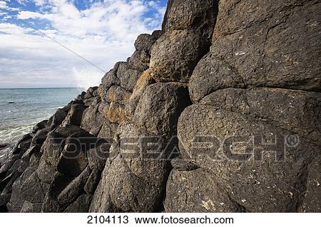 Rock cliffs along the coast; fingal head new south wales australia View Large Photo Image Stock Image - Rock cliffs along the coast; fingal head new south wales australia. Fotosearch