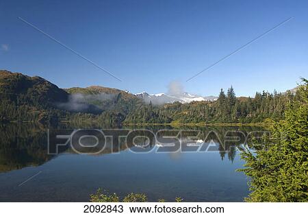 Shrode lake with low lying fog; prince william sound, alaska, united states of america View Large Photo Image Stock Image - Shrode lake with low lying fog; prince william sound, alaska, united states of america. Fotosearch