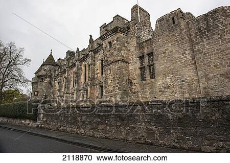Street view of falkland palace; falkland fife scotland View Large Photo Image Stock Image - Street view of falkland palace; falkland fife scotland. Fotosearch