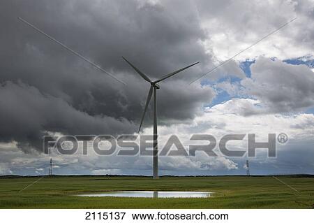 Wind turbine; northumberland england View Large Photo Image Stock Photo - Wind turbine; northumberland england. Fotosearch