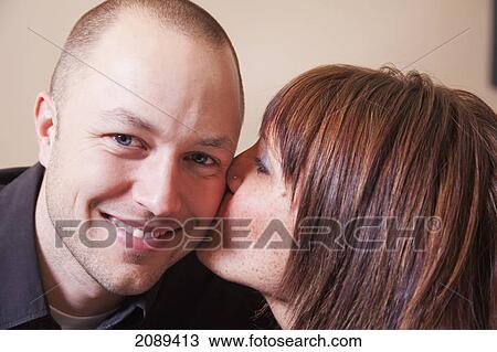 Stock Image - Young married couple in love spending quality time together; edmonton, alberta, canada. Fotosearch