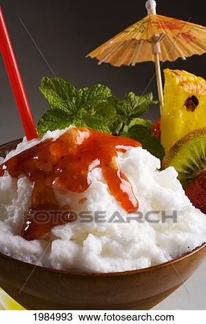 Close-Up Of A Koa Cocktail Glass Filled With A Creamy Tropical Drink Dripping With Strawberry Syrup. View Large Photo Image Stock Image - Close-Up Of A Koa Cocktail Glass Filled With A Creamy Tropical Drink Dripping With Strawberry Syrup.. Fotosearch