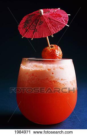 Close-Up Of An Exotic Tropical Drink. View Large Photo Image Stock Image - Close-Up Of An Exotic Tropical Drink.. Fotosearch