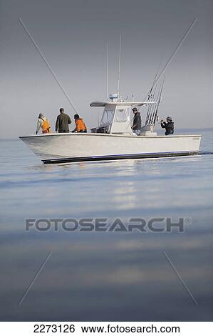 Stock Photograph - Fishing boat in cape cod bay; cape cod massachusetts united states of america. Fotosearch