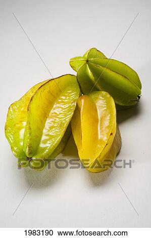 Studio Shot Of Three Starfruit. View Large Photo Image Stock Image - Studio Shot Of Three Starfruit.. Fotosearch