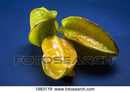 Studio Shot Of Three Starfruit. View Large Photo Image Stock Photo - Studio Shot Of Three Starfruit.. Fotosearch