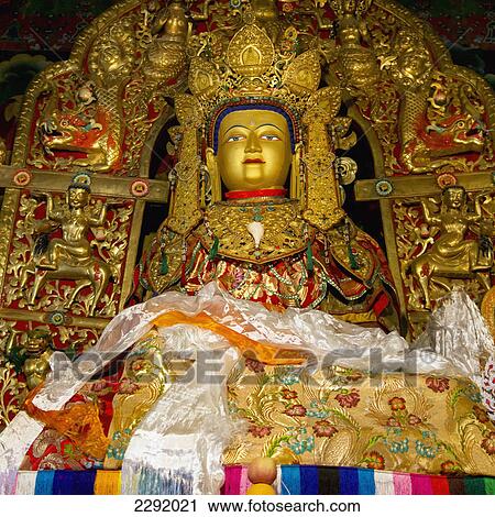Buddhist statue at drepung monastery; Lhasa xizang china View Large Photo Image Stock Image - Buddhist statue at drepung monastery; Lhasa xizang china. Fotosearch