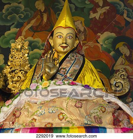 Stock Photo - Buddhist statue at drepung monastery; Lhasa xizang china. Fotosearch