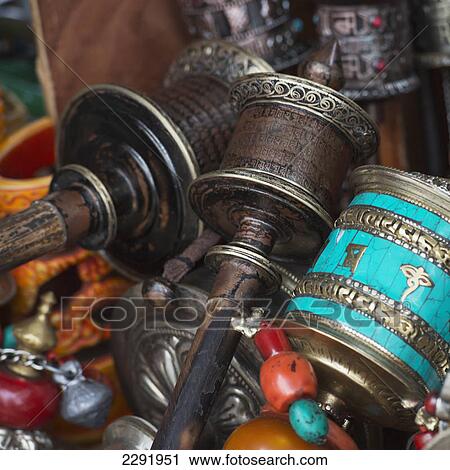 Colourful assortment of beads and ornate chinese items; Lhasa xizang china View Large Photo Image Stock Image - Colourful assortment of beads and ornate chinese items; Lhasa xizang china. Fotosearch
