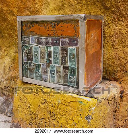 Currency attached to a weathered wooden crate at drepung monastery; Lhasa xizang china View Large Photo Image Stock Photo - Currency attached to a weathered wooden crate at drepung monastery; Lhasa xizang china. Fotosearch