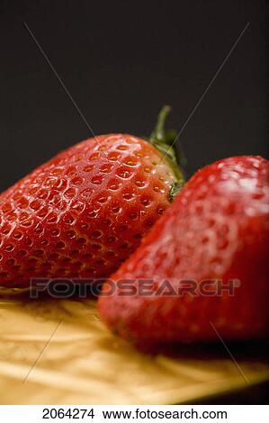 2 Strawberries View Large Photo Image Picture - 2 Strawberries. Fotosearch