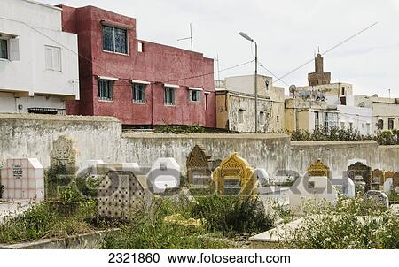 A Cemetery With Overgrown Plants And Unique Tombstones In Old Medina; Casablanca Morocco View Large Photo Image Stock Image - A Cemetery With Overgrown Plants And Unique Tombstones In Old Medina; Casablanca Morocco. Fotosearch