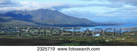Stock Photo - A town on the coast; Castletown berehaven county cork ireland. Fotosearch