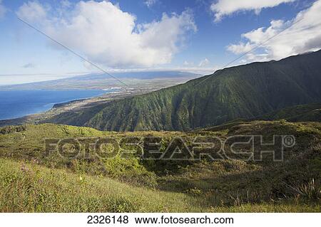 A view of maui's north shore from waihee ridge; Maui hawaii united states of america View Large Photo Image Stock Photo - A view of maui's north shore from waihee ridge; Maui hawaii united states of america. Fotosearch