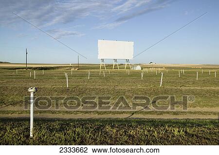 Stock Image - An empty billboard; Saskatchewan, Canada. Fotosearch