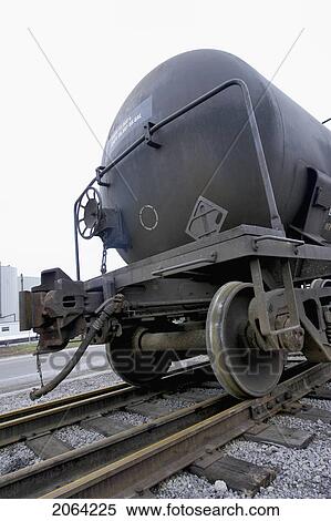 Stock Photography - Back End Of A Train On Train Tracks, Hamilton, Ontario.. Fotosearch
