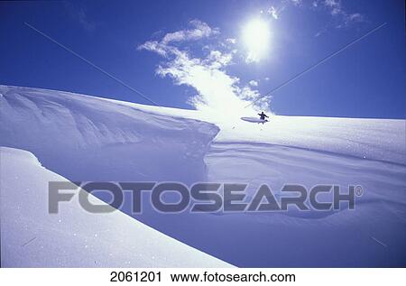 Stock Image - Backcountry Snowboarding, Whistler, Bc, Canada. Fotosearch