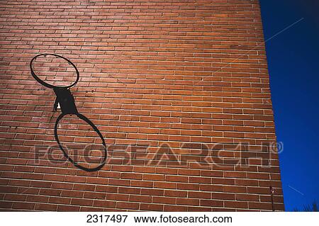 Basketball Hoop Without A Net On A Brick Wall; Beloeil Quebec Canada View Large Photo Image Stock Photo - Basketball Hoop Without A Net On A Brick Wall; Beloeil Quebec Canada. Fotosearch