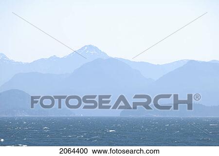 Bc's Coast Mountains As Seen From A Bc Ferry In The Strait Of Georgia View Large Photo Image Stock Image - Bc's Coast Mountains As Seen From A Bc Ferry In The Strait Of Georgia. Fotosearch