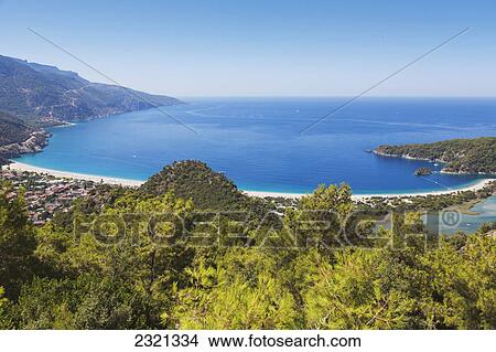 Beachside Resort; Oludeniz Magla Province Turkey View Large Photo Image Picture - Beachside Resort; Oludeniz Magla Province Turkey. Fotosearch