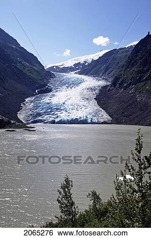 Stock Photograph - Bear Glacier, Bc, Canada. Fotosearch