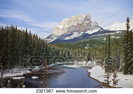 Castle Mountain In Banff National Park; Alberta Canada View Large Photo Image Stock Photo - Castle Mountain In Banff National Park; Alberta Canada. Fotosearch