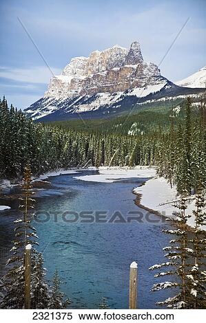 Castle Mountain In Banff National Park; Alberta Canada View Large Photo Image Stock Photography - Castle Mountain In Banff National Park; Alberta Canada. Fotosearch