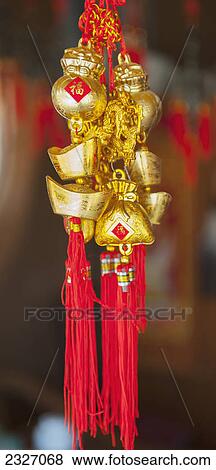 Chinese ornament for luck; Chiang mai thailand View Large Photo Image Stock Photo - Chinese ornament for luck; Chiang mai thailand. Fotosearch