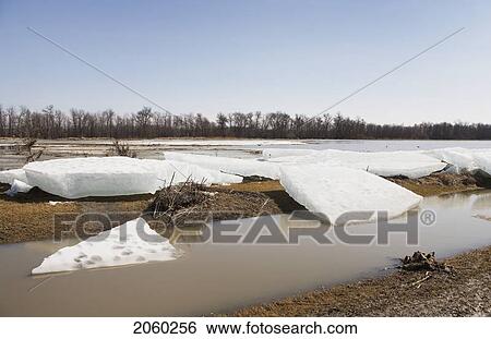 Chunks Of Spring Ice On The Red River, Rural Manitoba View Large Photo Image Stock Photograph - Chunks Of Spring Ice On The Red River, Rural Manitoba. Fotosearch