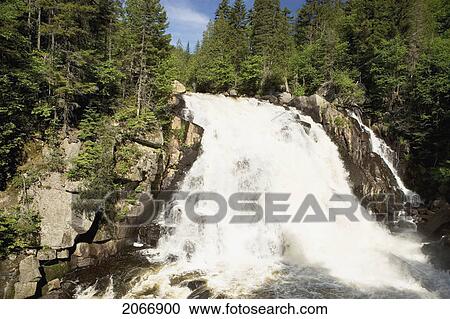 Stock Image - Chutes Du Diable, Laurentians, Quebec. Fotosearch