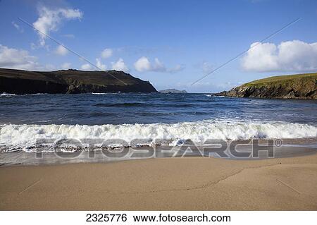 Stock Photograph - Clogher beach in dingle peninsula; County kerry ireland. Fotosearch