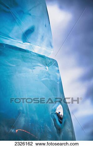 Stock Image - Close up detail of an ice block; Anchorage alaska united states of america. Fotosearch