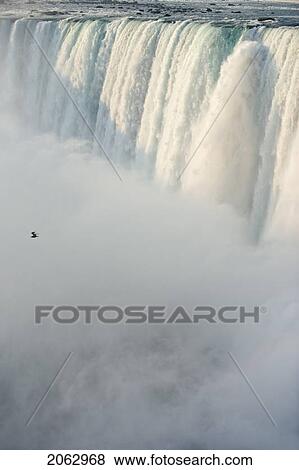 Stock Photo - Closeup Of Horseshoe Falls - Niagara Falls - Ontario Canada. Fotosearch
